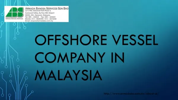 offshore vessel company in Malaysia
