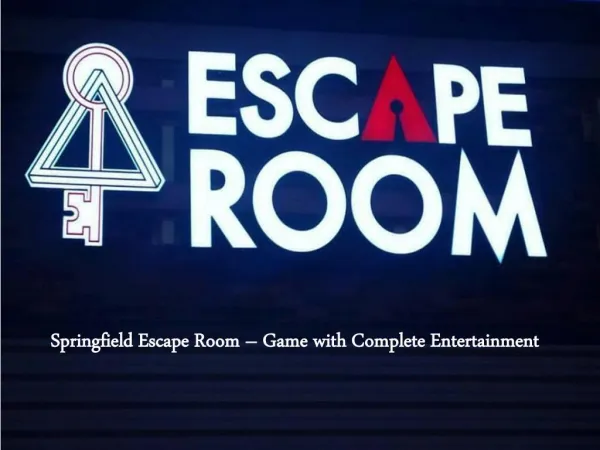 Springfield Escape Room