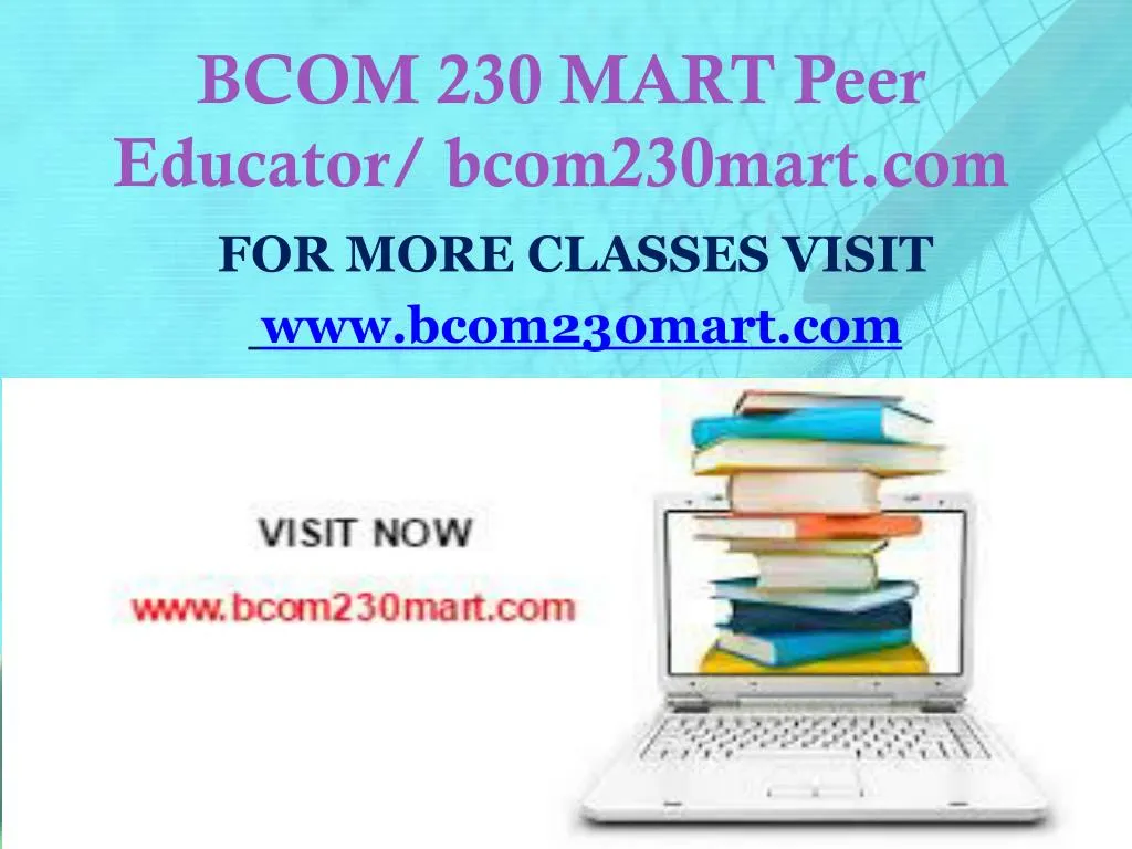 bcom 230 mart peer educator bcom230mart com
