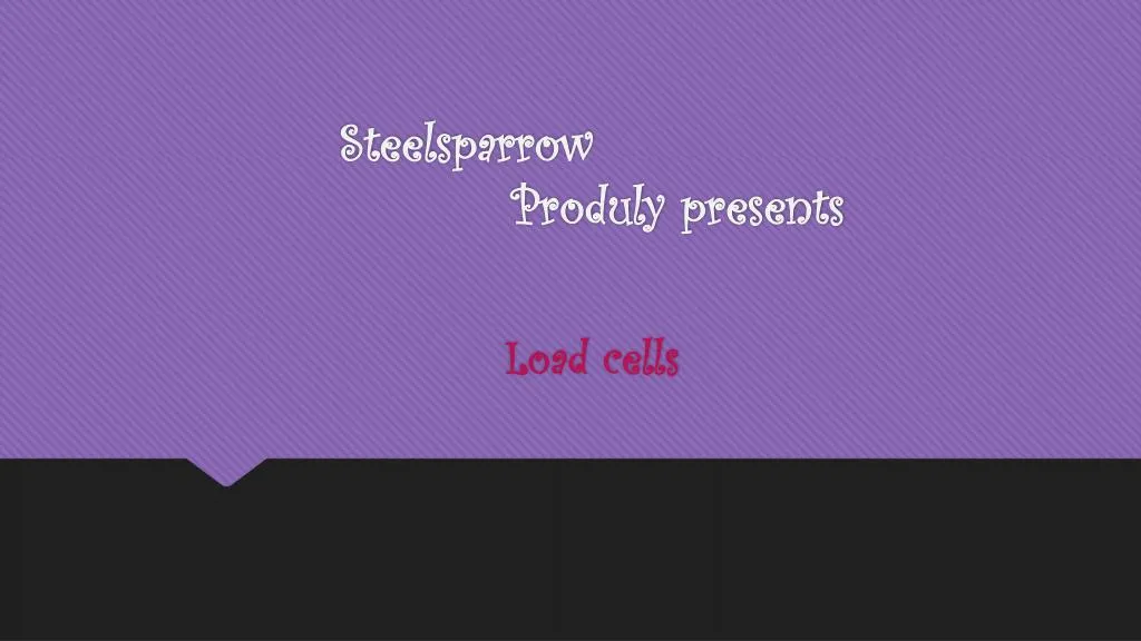 steelsparrow produly presents