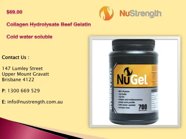 Quality Collagen Hydrolysate Beef Gelatin