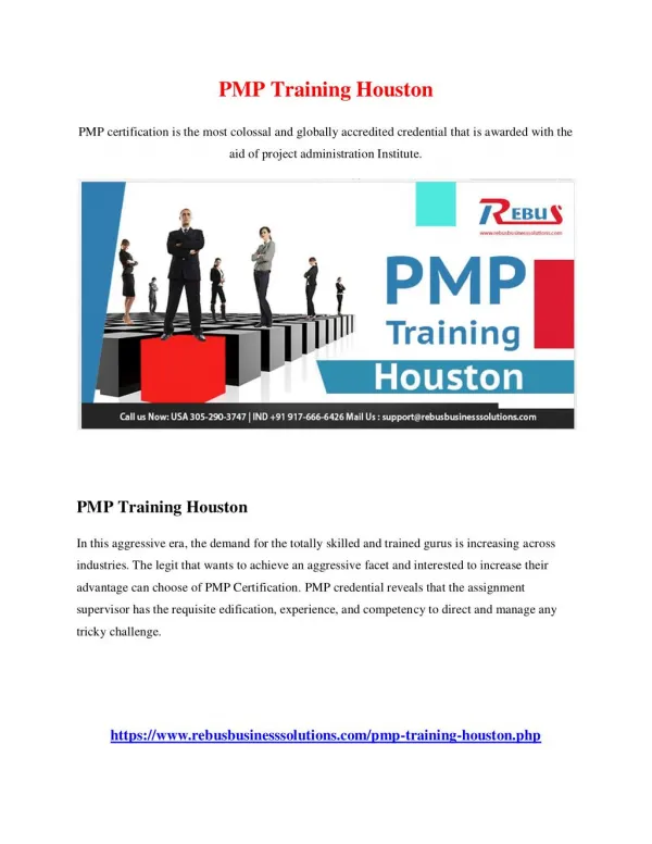 PMP Training Houston 