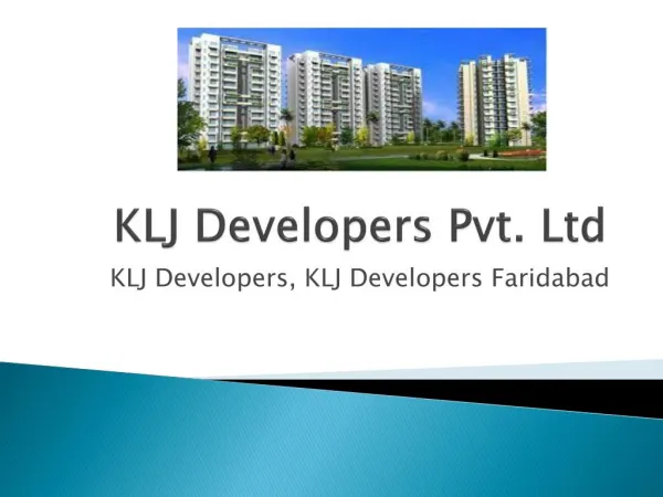 KLJ Developers Pvt. Ltd