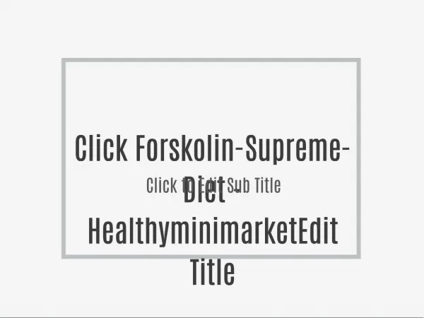Forskolin-Supreme-Diet - Healthyminimarket