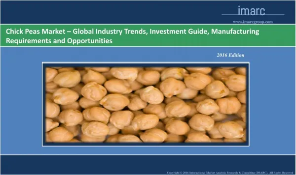 Chickpeas Market Report 2016-2021