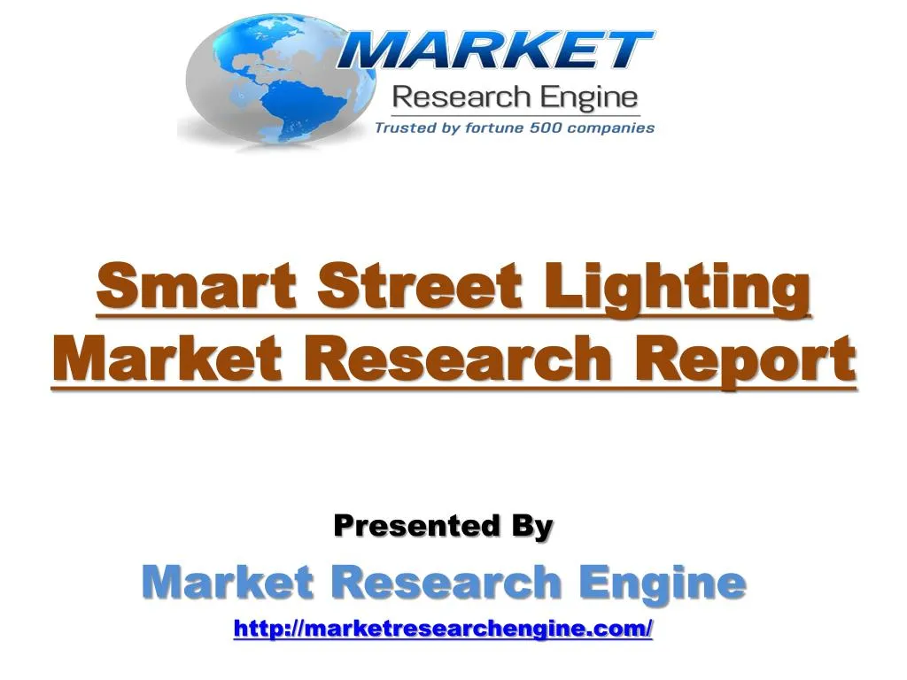 smart street lighting market research report