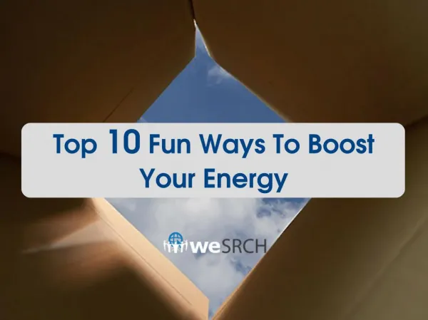 Realistic Solutions to Boost Up Your Energy Levels
