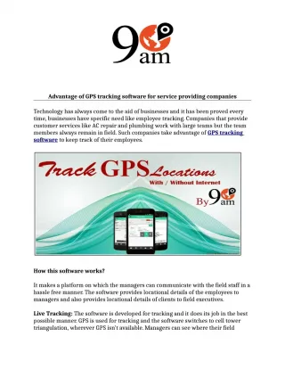 Gps tracking software, employee gps tracking software - slide 1