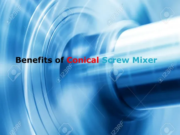 Conical Screw Mixer