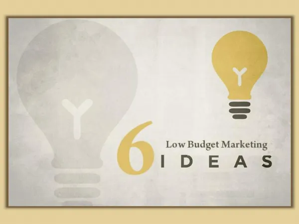 Low Budget Marketing Ideas For Business