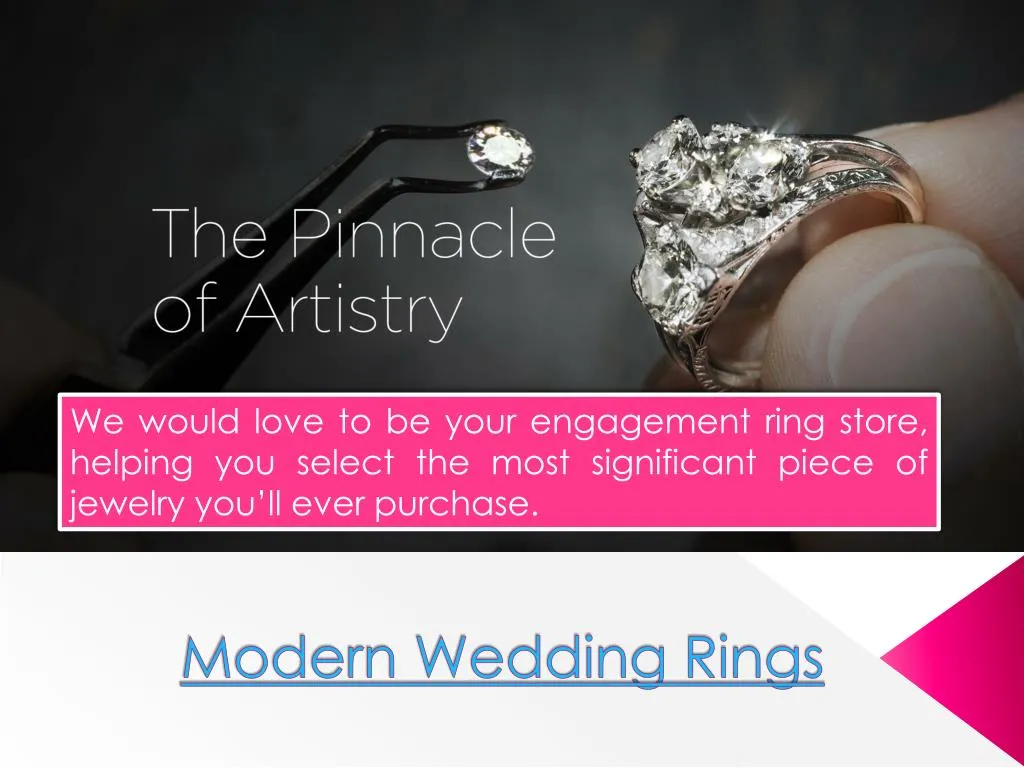modern wedding rings