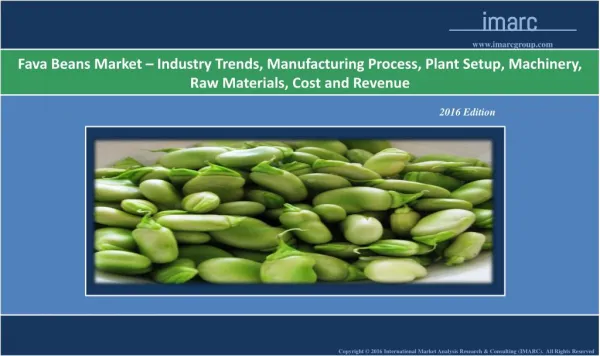 Fava Beans Market - Industry Analsyis, Trends and Forecast 2016 - 2021