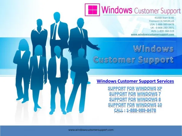 Windows 10 Customer Service Number