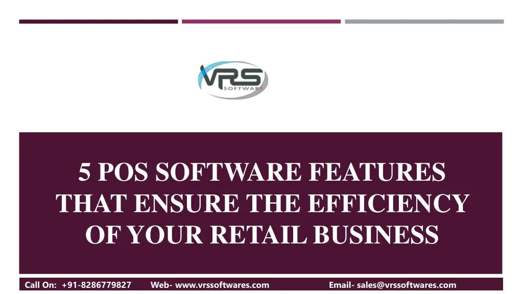 5 pos software features that ensure the efficiency of your retail business