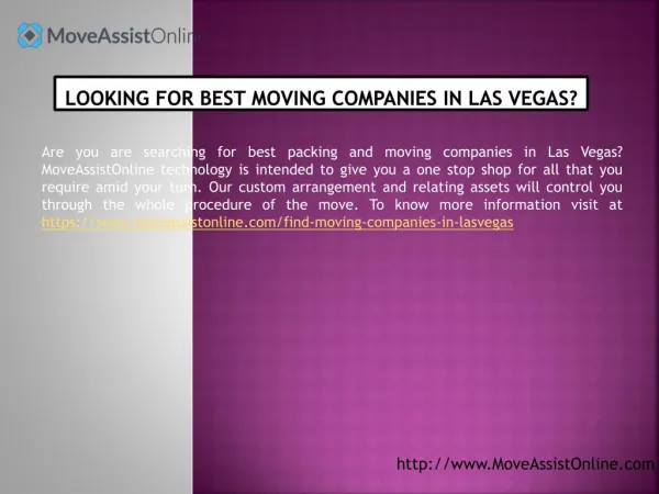 Best Moving Companies and Other Resources in Las Vegas