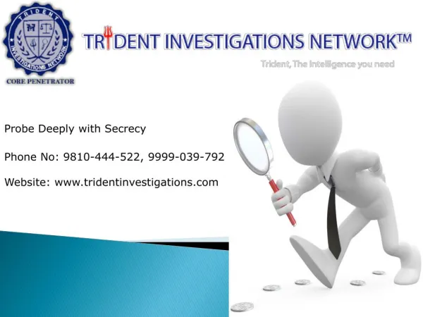 Trident Investigations |Private Detective Agency in Delhi