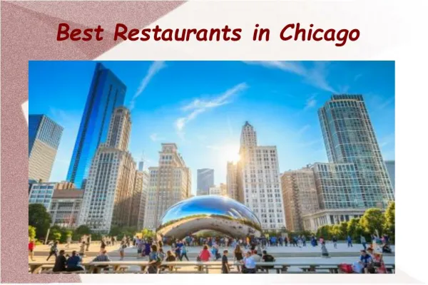 Best Restaurants in Chicago