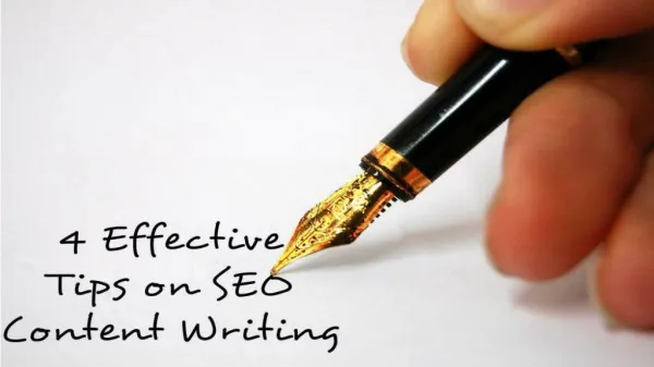 4 Effective Tips on SEO Content Writing