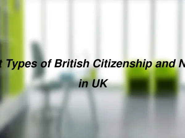 6 Different Types of British Citizenship and Nationality in UK