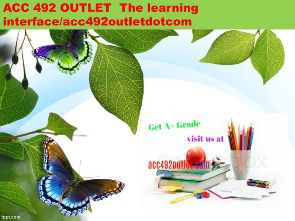 ACC 492 OUTLET The learning interface/acc492outletdotcom