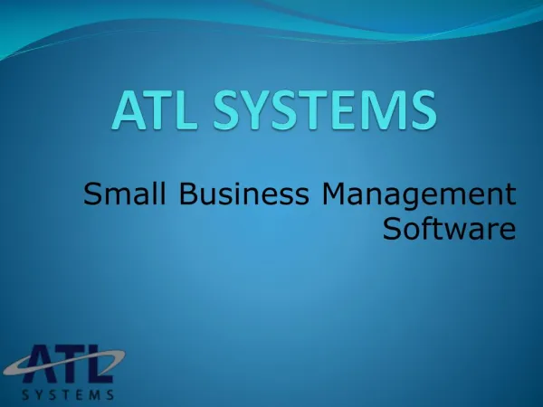 Small business management software
