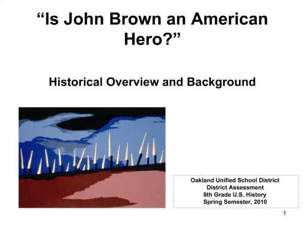 Is John Brown an American Hero