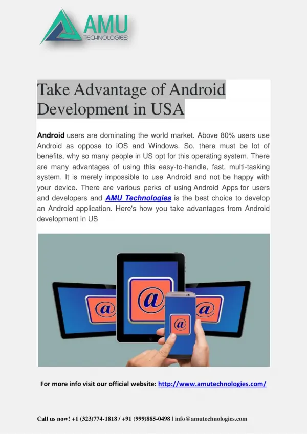 Take Advantage of Android Development in USA