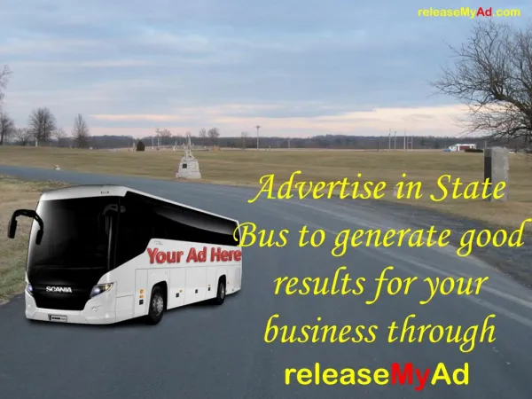 State Bus Advertisements at the lowest rates via releaseMyAd