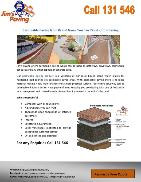 Permeable Paving from Brand Name You Can Trust - Jim's Paving
