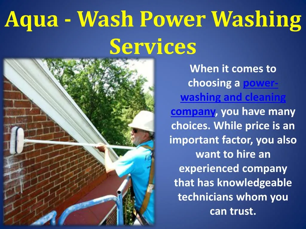 aqua wash power washing services