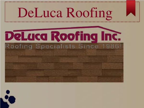 Deluca roofing Services