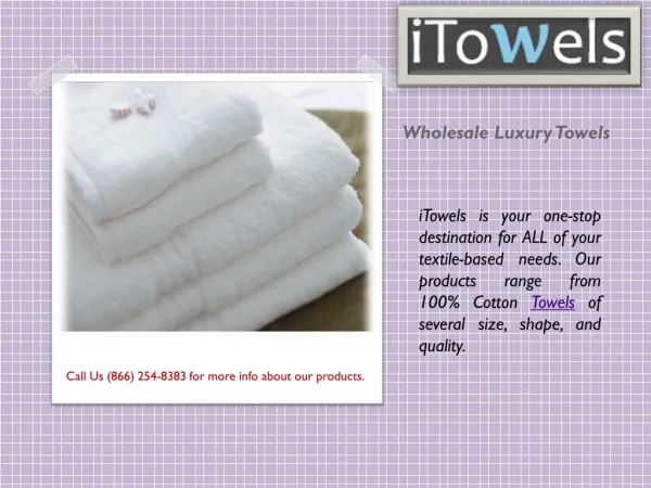 Luxury Towels Wholesale - itowels.com