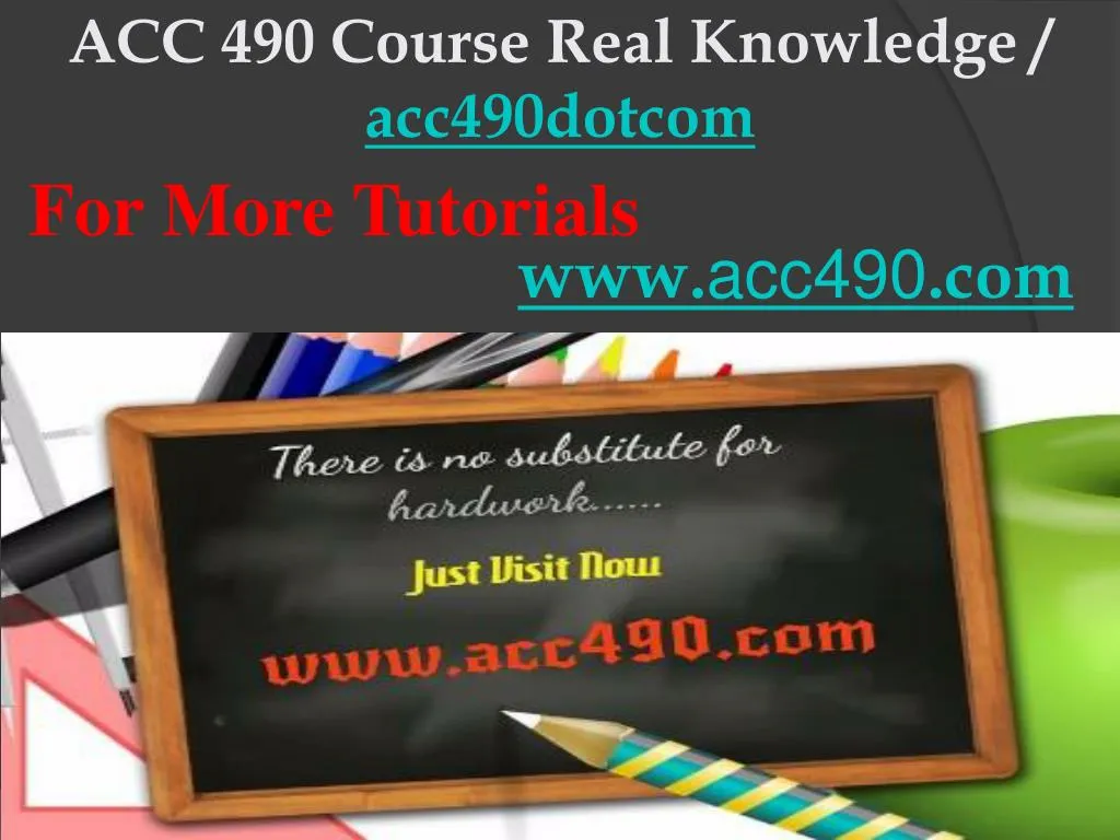 acc 490 course real knowledge acc490dotcom
