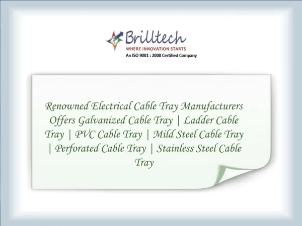 Pvc Cable Tray Manufacturers