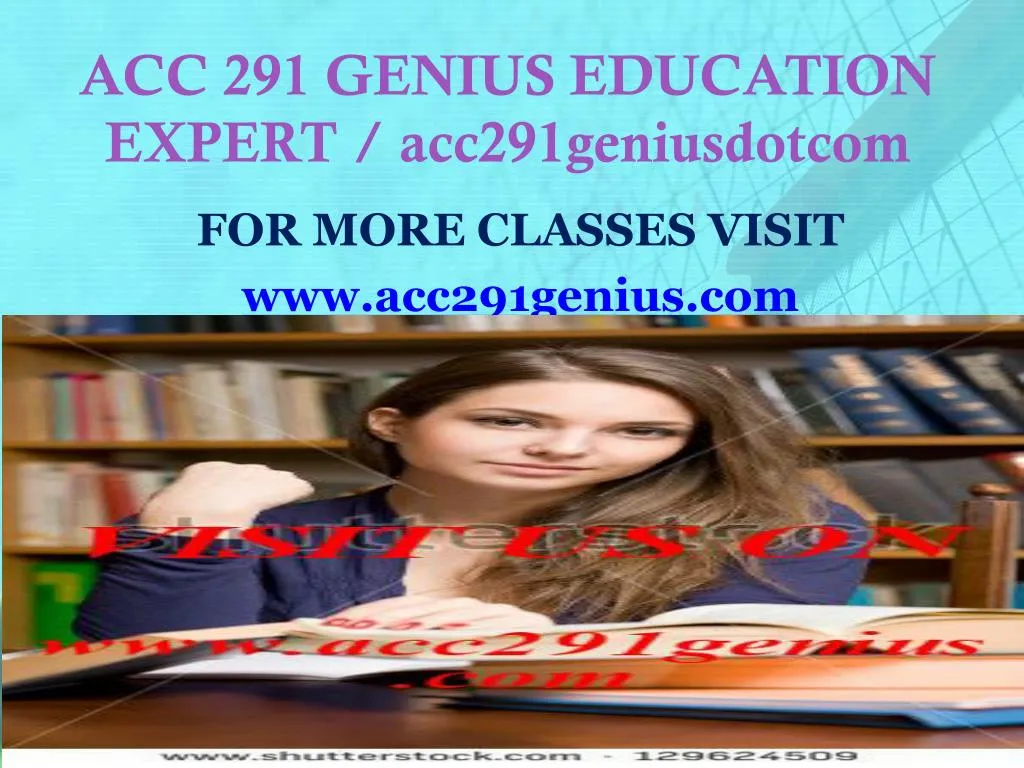 acc 291 genius education expert acc291geniusdotcom