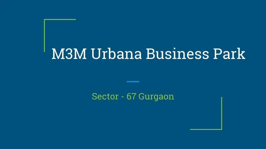 m3m urbana business park