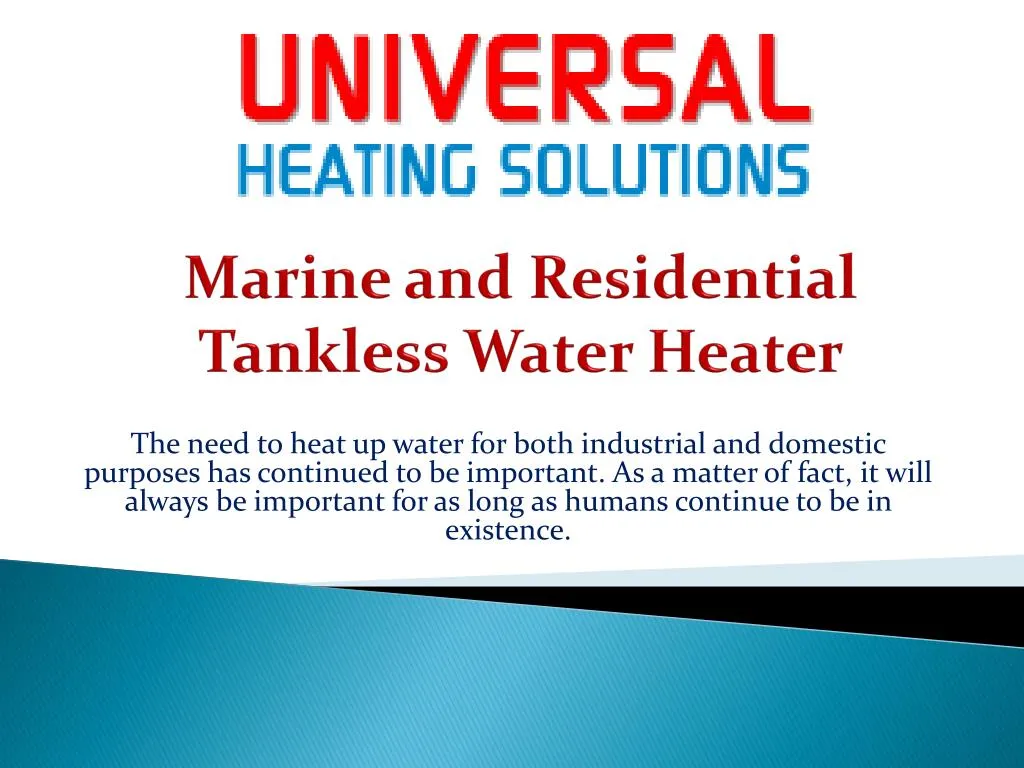 marine and residential tankless water heater