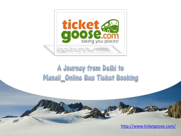 A Journey from Delhi to Manali_Online Bus Ticket Booking