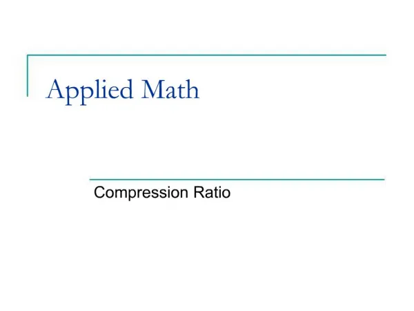 Applied Math