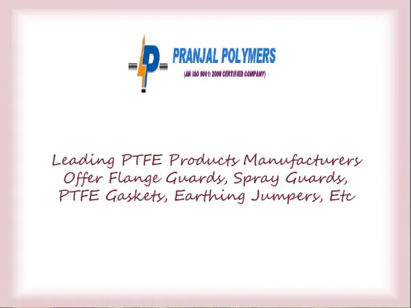 PTFE Flange Guards Manufacturers Maharashtra