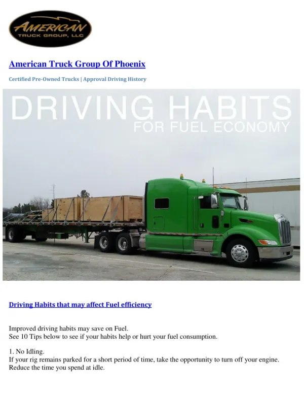 American Truck Group reviews