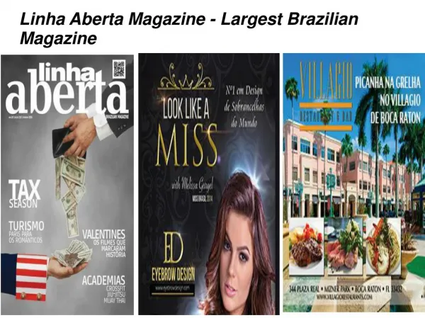 Brazilian magazine in the USA