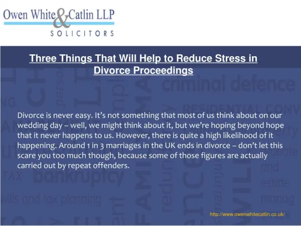 Three Things That Will Help to Reduce Stress in Divorce Proceedings
