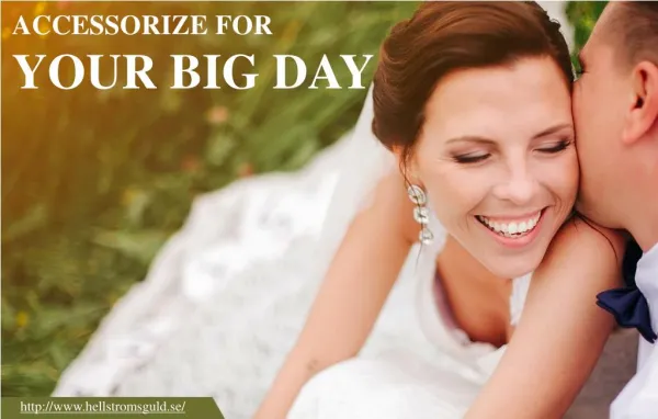 The big day – the wedding day!