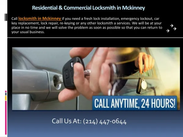 Residential & Commercial Locksmith in Mckinney