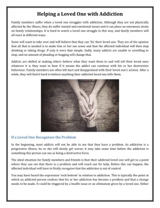 Helping a Loved One with Addiction - slide 1