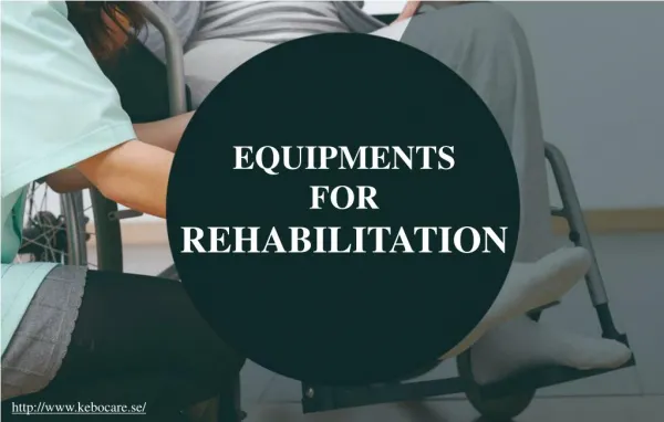 Different types of equipment used for rehabilitation