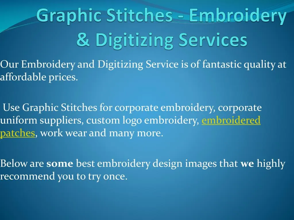 graphic stitches embroidery digitizing services