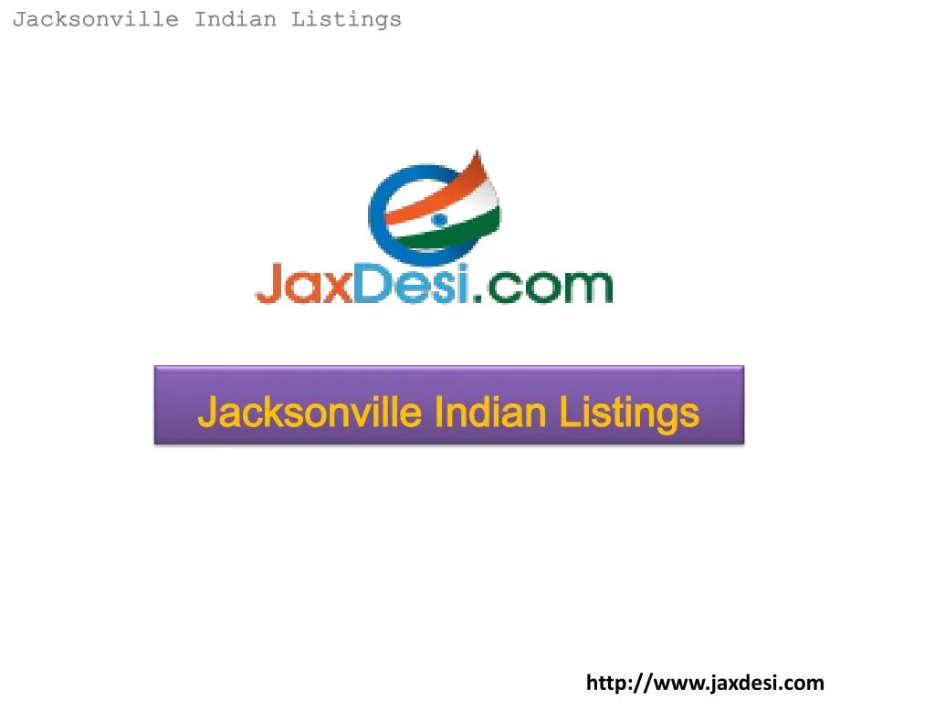 jacksonville indian listings