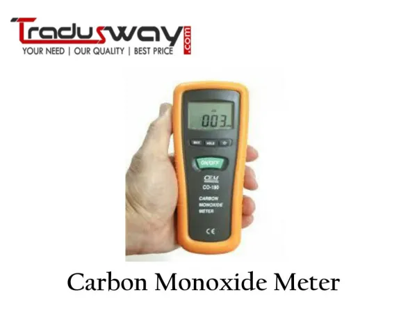 About Carbon Monoxide Meter